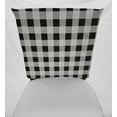 thumbnail image 3 of Buffalo Check Plaid Dining Room Chair Back Covers or Seat Covers by Penny's Needful Things (Both Chair Back & Seat Cover) (19 W x 15 H CHAIR BACK) (White), 3 of 4
