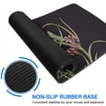 thumbnail image 6 of Chic Extended Mouse Pad - Black Flower Pattern, Large 31.5 x 11.8 Inch - Excellent Gaming Mousepad & Desktop Decor - Suitable Office Accessory for Men & Women - Fits Laptop & Keyboard, 6 of 7
