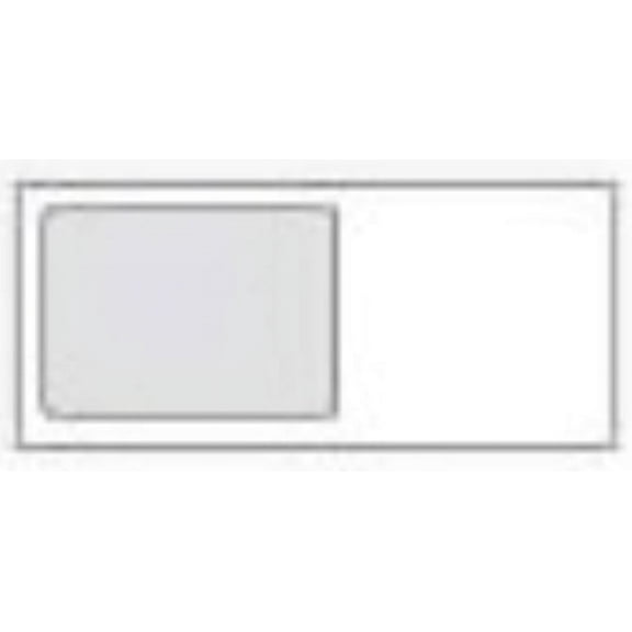 No. 10 White All Purpose Window Envelopes, 4-1/8" x 9-1/2", White Sulphite 24-lb (SFI Certified) with Vellum Finish - Box of 500 Envelopes