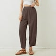 thumbnail image 7 of TRUBKH Womens Sweatpants Cargo Pants Vintage Pants Flare Pants Womens Fall Pants Wide Leg Sweat Pants Corduroy Pants Coffee L, 7 of 7