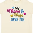 thumbnail image 4 of Inktastic My Mama and Papa Love Me with Hearts Boys or Girls Toddler T-Shirt, 4 of 5