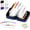 7 bags, variant on A8 Waterproof Pill Organizer Set, Reusable Pouches Large Waterproof Pill Set 14 Color Coded, Travel Pouch in 3 Ring Binder A8 Pills Zippered Organizer Portable for Purse Daily(Purple,14 Bags)