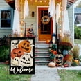 thumbnail image 3 of Sm:)e Jack-O'-Lantern Ghost Bat Halloween Garden Flag 12x18 Inch, 3 of 8