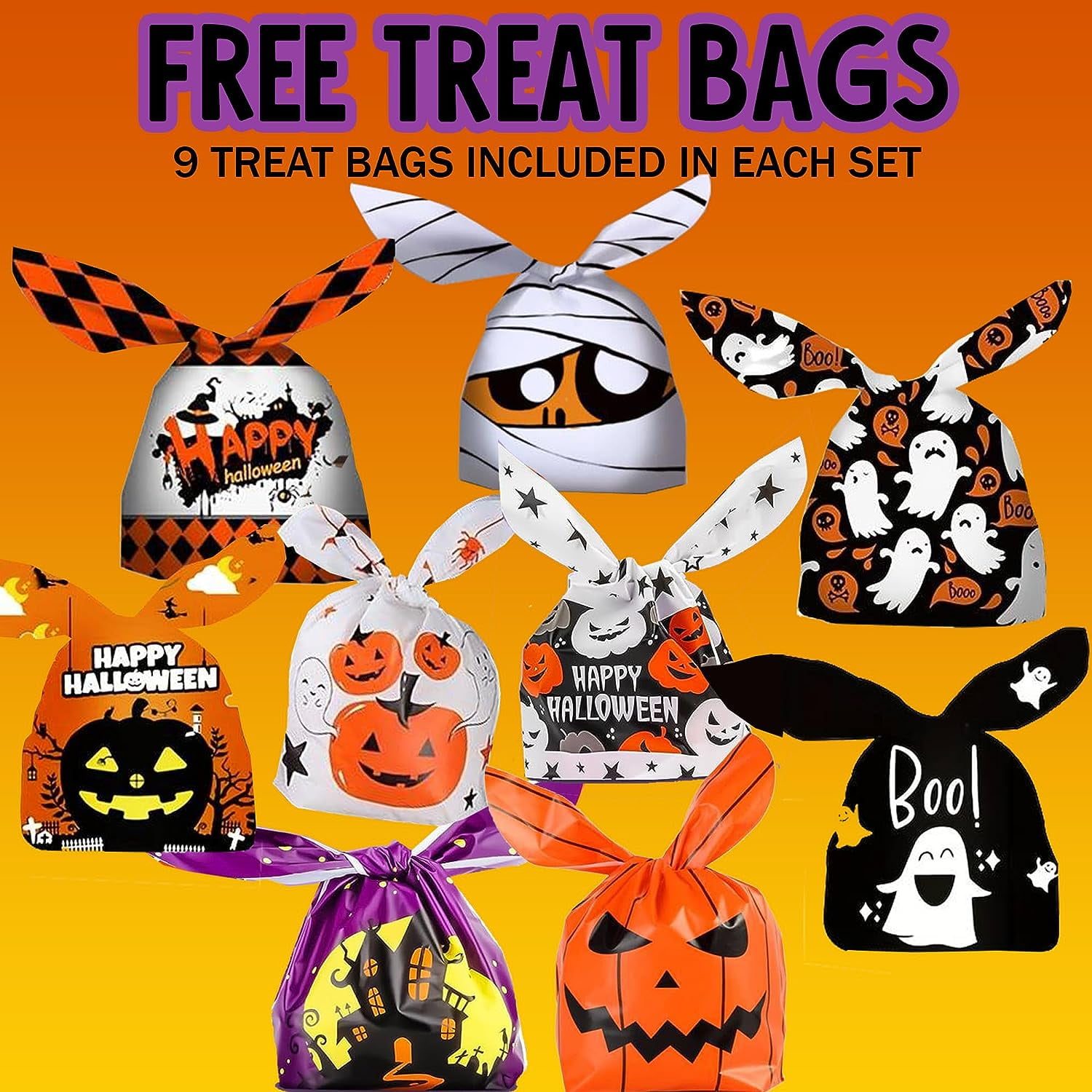 Mineral Me Halloween Bath Bombs for Kids - Bath Fizzies with Surprise Halloween gifts and treat bags