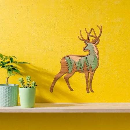

KUNPENG Series Home Wall Decoration Flying Bird Elk Acrylic Art Handmade Pendant