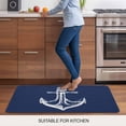 thumbnail image 5 of Navy Blue Anchor Door Mat&nbsp;Indoor Outdoor Entrance, Non Slip Rug for Kitchen Bathroom Entryway Rug, Coastal Nautical Marine Minimalist Washable Doormat Floor Mat for Office Home Decor 24x36 Inch, 5 of 8