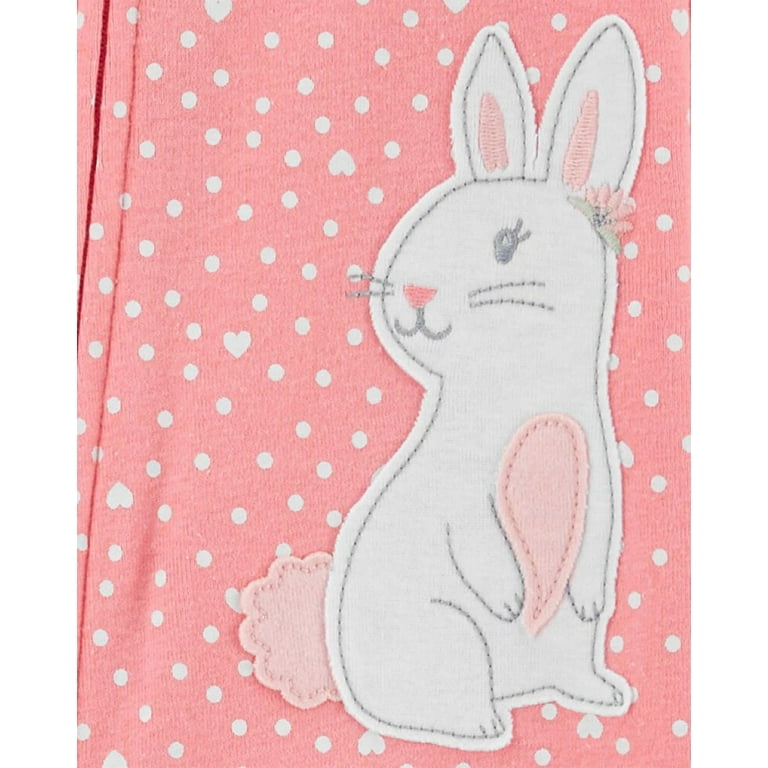 Carter's pink and white polka dot blanket sales