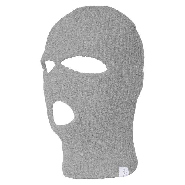 TopHeadwear 3-Hole Ski Face Mask Balaclava, Heather Grey