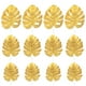 thumbnail image 1 of 12 hojas decorativas artificiales de simulación dorada de Monstera para la decoración del banquete de boda en casa (tamaño S + tamaño M + tamaño L, 4 para cada tamaño), 1 of 6