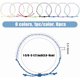 thumbnail image 2 of Pulseras de cuentas de semillas de 8 colores, hechas a mano, de cuerda transparente, con cuentas de vidrio y cordón de plástico reciclado, ideales para el clima., 2 of 7
