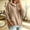Khaki, variant on Womens Sweaters with Hood Knit Warm Oversized Casual Long Sleeve Fall Winter Pullover Sweaters Purple S-2XL
