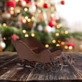 thumbnail image 6 of yotijay Santa Claus Sleigh Miniature Sleigh Christmas Decoration Centerpiece Mini Sleigh Brown, 6 of 9