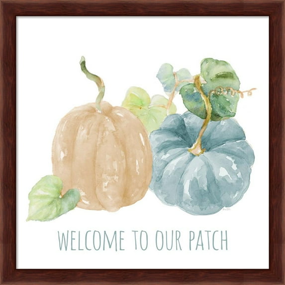 Great Art Now Pumpkin Patch Welcome by Lanie Loreth, Framed Wall Art, 13.25W x 13.25H