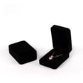 thumbnail image 3 of Caja para pulsera de gamuza negra, caja para collar, caja para colgante, caja para anillo, caja para joyería, caja para regalo, caja de embalaje, 3 of 5