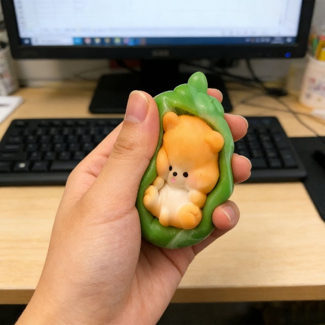 CY5O5ee 1PCS Cute Sleeping Animal Statues SqueezeToys Carrot Rabbit Slow Rising Soft Toy Stress Relieving FidgetToys for Adults PartyFavors Decompression Toy