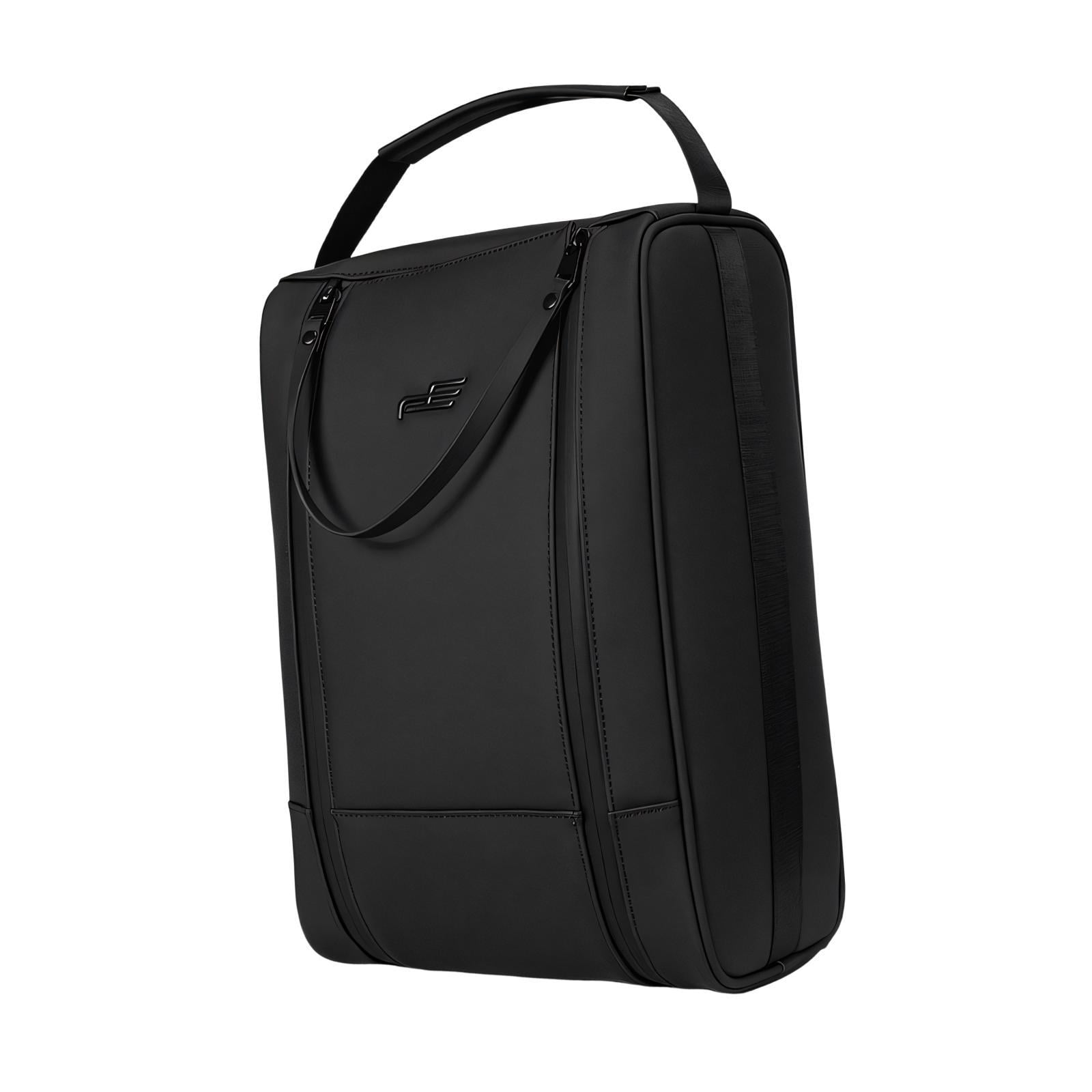 Golf Shoe Bag Zipper Shoe Carrier Travel Shoe Organizer Matte PU Leather Adults for Golf Hiking Gym