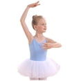 thumbnail image 5 of SDNall Ballet Leotard for Girls Ballerina Dance Ruffle Skirt Children'S Dance Leotard Clothes Summer Sling Back Training Clothes Rubber Skirt Set Girls Dresses Age:8-9 Years, 5 of 9