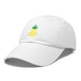 thumbnail image 4 of DALIX Pineapple Dad Hat Cotton Twill Baseball Cap Premium Stitched White, 4 of 6