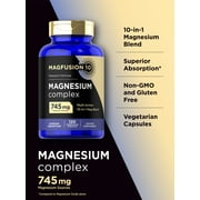 Magnesium Complex Supplement 745mg | 120 Capsules | 10 in 1 Blend | by Magfusion-10