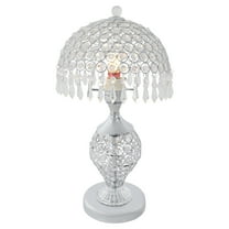 Crystal Table Lamp Vintage Deluxe Desk Lamp E27 for Bedside Bedroom Living Room, Nightstand Desk Lamp Dimmable Bedside Lamp E27 for Living Room Lamps Elegant with Crystal Drops