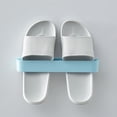 thumbnail image 4 of TIMIFIS Toothbrush Holders Bathroom Slippers Rack Punch Frees Toilet Wall Mounted Toilet Slippers Rack Wall Shoe Storage Bathroom Slippers Rack, 4 of 6