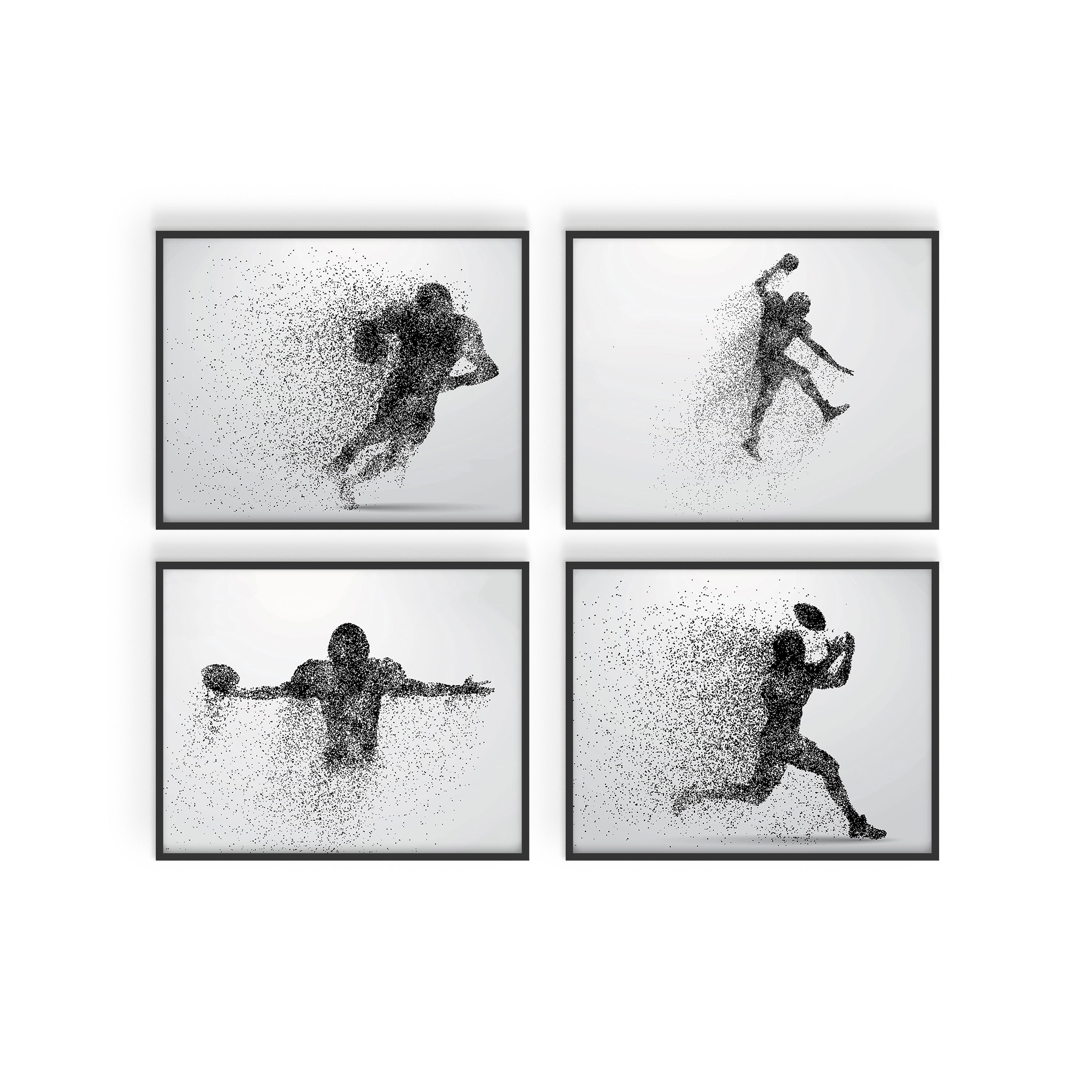 Football Wall Art Football Posters Football Room Decor, Sports Wall