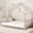 Pink+Metal+Bedroom, variant on LHYY Twin Size Metal House Platform Bed,White