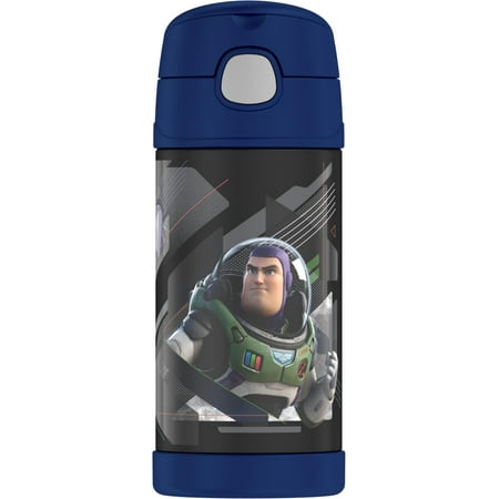 

Thermos Kids 12 Ounce Stainless Steel Vacuum Insulated Funtainer Straw Bottle Lightyear