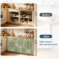 thumbnail image 4 of Sage Green Christmas Cabinet Curtain 32"Wx55"L,Dustproof Pantry Door Curtain with Self Adhesive Tape,Winter Xmas Snowflakes Textured Tall Storage Cover Privacy Drape for Bathroom Kitchen Laundry Room, 4 of 9