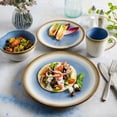 thumbnail image 2 of Gibson Elite Moonstruck 16-Piece Dinnerware Set, Blue, 2 of 5