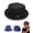 Black, variant on Summer Breathable Mesh Pork Pie Hat, Lightweight Straw Fedora Bowler Sun Hat for Men, Packable Crushable Beach Travel Hat