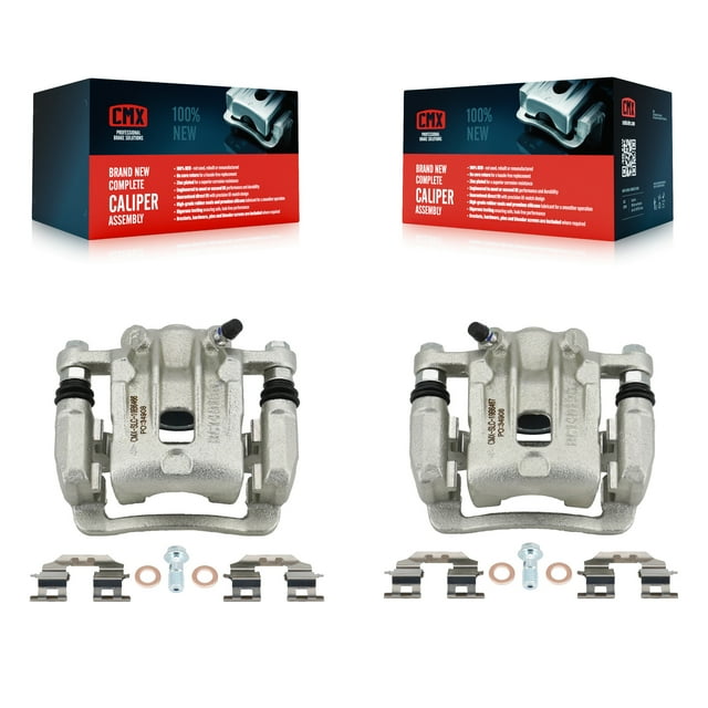 CMX Rear Disc Brake Caliper Assembly Left Right Side (Driver Passenger) Kit for Car Kia Optima Hyundai Azera KBC-100408
