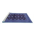 thumbnail image 2 of Ahgly Company Machine Washable Indoor Square Persian Blue Traditional Area Rugs, 6' Square, 2 of 4