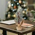 thumbnail image 2 of Pre-Decorated Mini Christmas Tree for Tabletop, Artificial Potted Xmas Tree with Ornaments for Office Desk, Home, and Holiday Centerpiece Displays, 2 of 4