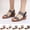 Black, variant on Sandals Women Dressy Wedge Closed Toe Elastic Strap Shoes Summer Fashion Casual Hollow Woven Pointed Toe Outdoor Indoor Vacation Beach Sandals