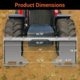 thumbnail image 2 of Kojooin Attache de Direction Rapide Support de Plaque Compatible avec Directions de Direction Kubota et Bobcat et Tracteurs, 2 of 6