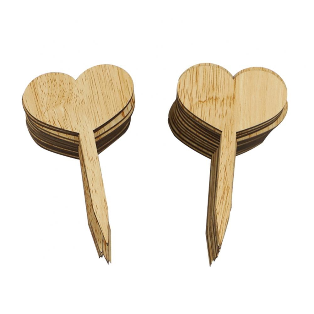 30PCS Bamboo Plant Labels Wooden Garden Tags For Seed Potted Herbs Flowers Pen