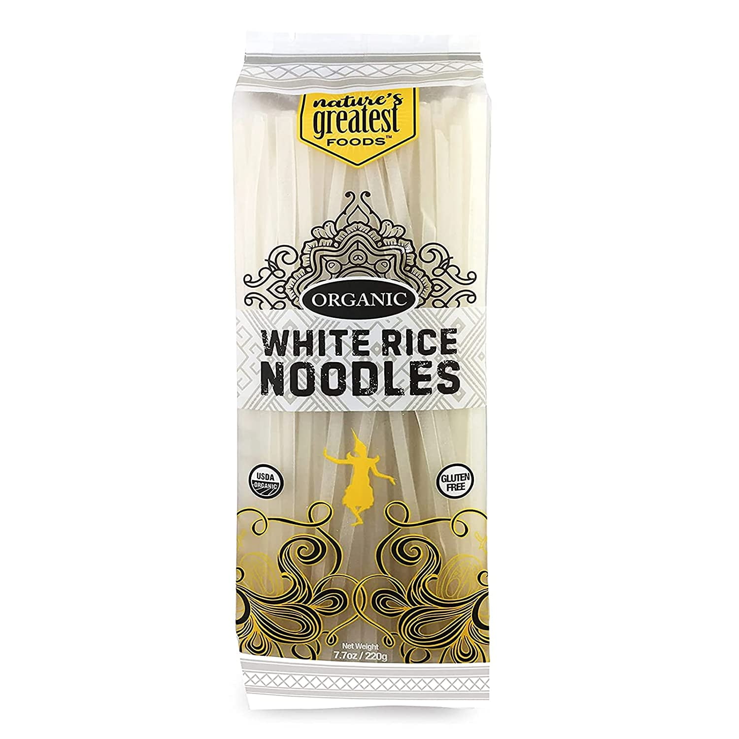 Nature's Greatest Foods Dried Organic White Rice Noodles Pad Thai 7.7