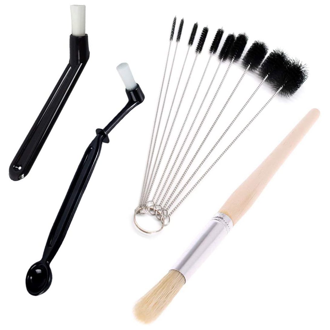 OAKENCREST Lot De 2 Brosses De Nettoyage Multifonction 5 En 1 - Brosses à Bouteilles Et Biberons Bébé Pour Toutes Tailles Ensemble Nettoyage Biberon Paille