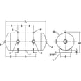 thumbnail image 2 of Speedaire Air Tank,Stationary,175 PSI,20 Gal,Horiz 1TZZ3, 2 of 2