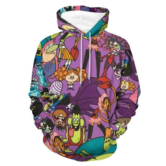 The Powerpuff Girls Unisex Adult Hoodie Casual Hooded Sweatshirt Pullover Novelty 3D Printed Sweater Jacket S