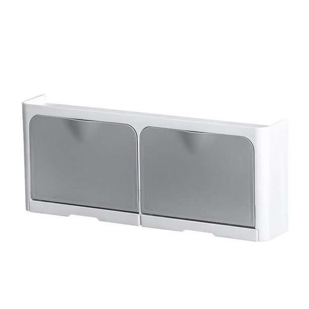 Bewildely Jabonera creativa sin perforaciones, jabonera de concha, jabonera de plástico, jabonera de drenaje montada en la pared para interior Juegos de accesorios de baño No. 4 Bewildely HA027558-04