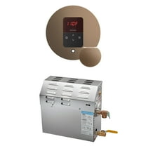 Mr Steam MS 15kW (15000W) Steam Shower Generator Package w/round iTempo Control in Nouveau Bronze