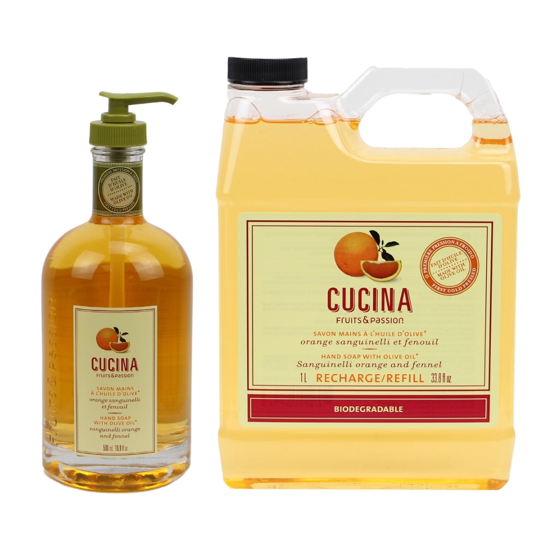 Fruits & Passion Cucina Sanguinelli Orange and Fennel Hand Soap Bundle