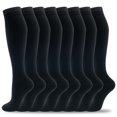 thumbnail image 1 of Calcetines de compresión fenglaoda, 8 pares, 20-30 mm Hg, para hombres y mujeres, 1 of 6