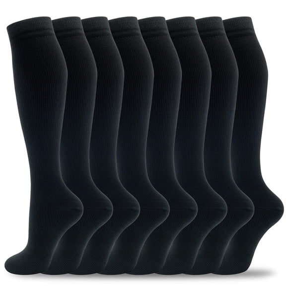 Calcetines de compresión fenglaoda, 8 pares, 20-30 mm Hg, para hombres y mujeres