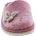 thumbnail image 4 of SC Home Collection Girls 18317 Natural Wool Butterly Embroidered House Slippers Made in Europe, 4 of 4
