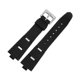 thumbnail image 1 of Silicone Watch Barcelet Watch Accessories Band For Bvlgari Dp42c14svdgmt Convex 8mm Rubber Strap Men And Women 2 Types-black -silvery, 1 of 5