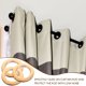 thumbnail image 5 of 80 piezas de ojales de plástico para cortinas, accesorios para barra de cortina, para dormitorio y sala de estar (dorado mate), 5 of 8