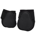 thumbnail image 4 of 1 par de botas de soporte para caballos, botas de neopreno con carcasa de PU para patas traseras de caballos para deportes de alta velocidad, botas negras para patas traseras de caballos L, 4 of 12